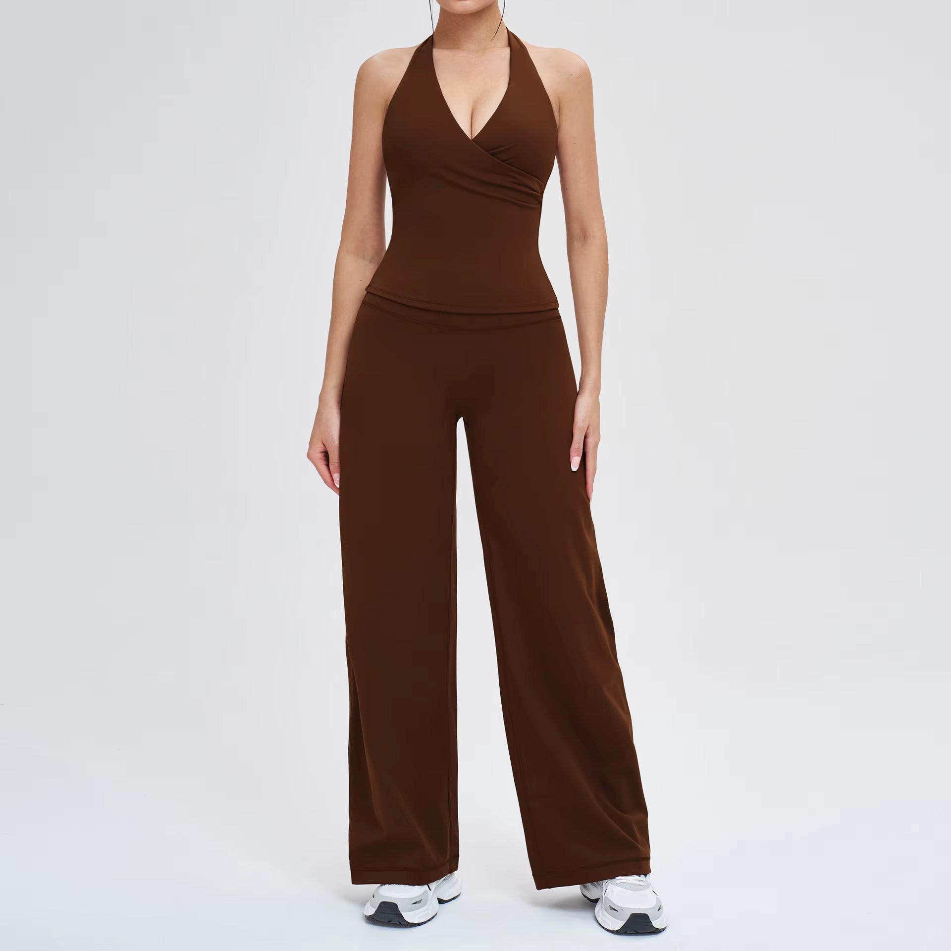 2PCS Yoga Set Women Tracksuit Athletic Wear Gym Clothing Fitness Outfits Workout Set Sportswear High Waist Leggings Sports Suits