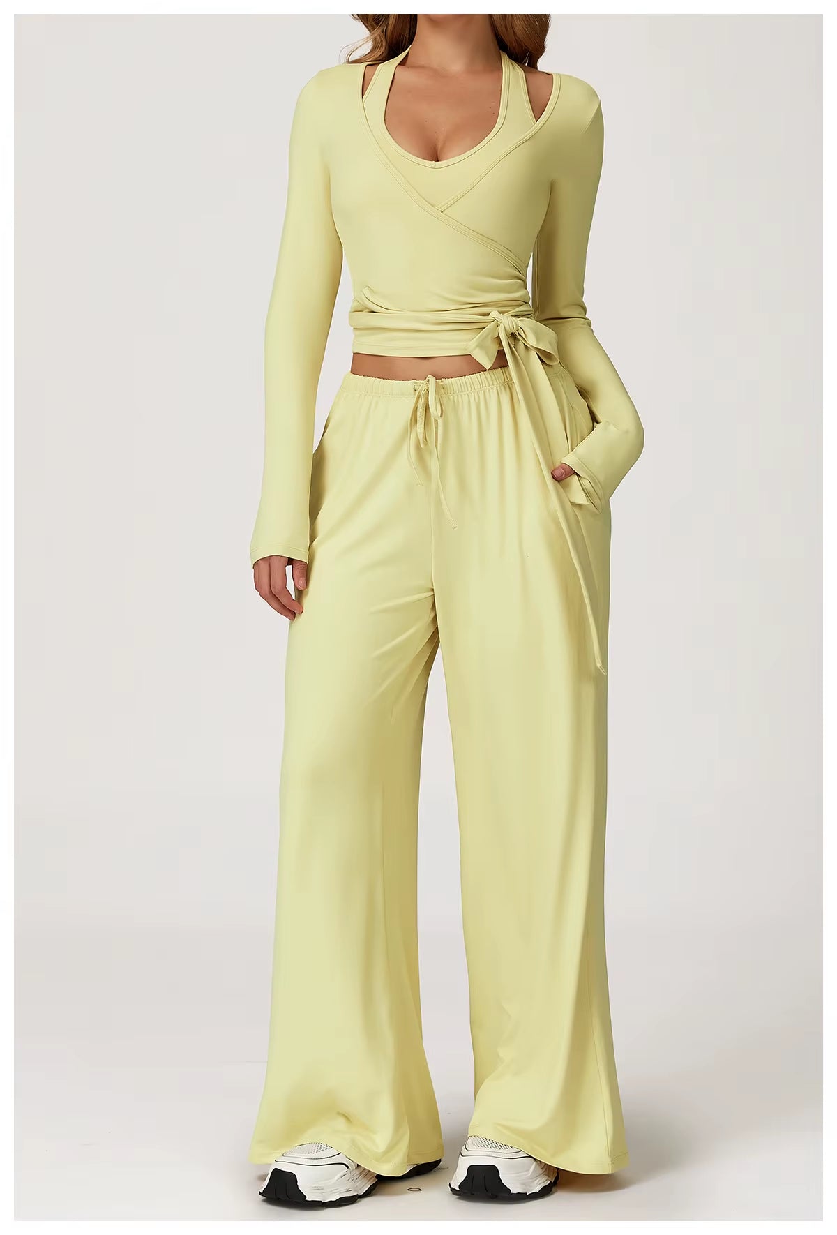 Autumn Women Yoga 2/3 Pieces Set Quick-Dry Beauty Back Strap Sports Set Casual Running Fitness Outdoor Sportswear