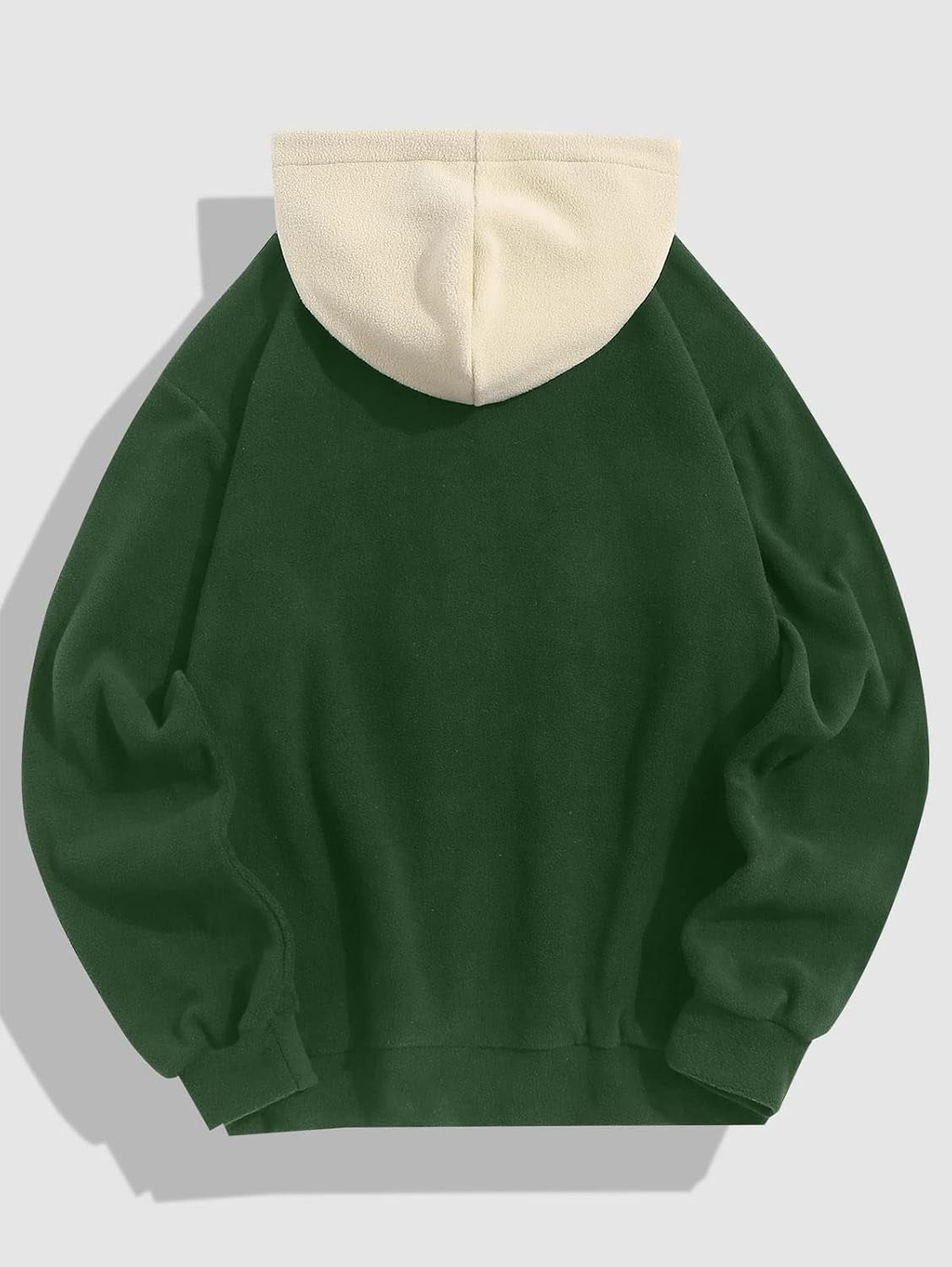 Men'S Hooded Sweatshirt, Letter Mountain Graphic Embroidery Plush Fleece Casual Drawstring Pullover Hoodie